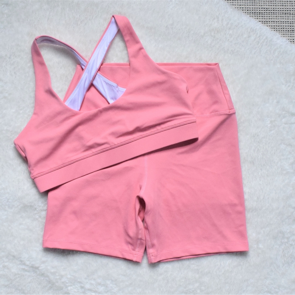 Pink Lemonade Kavala Biker Shorts